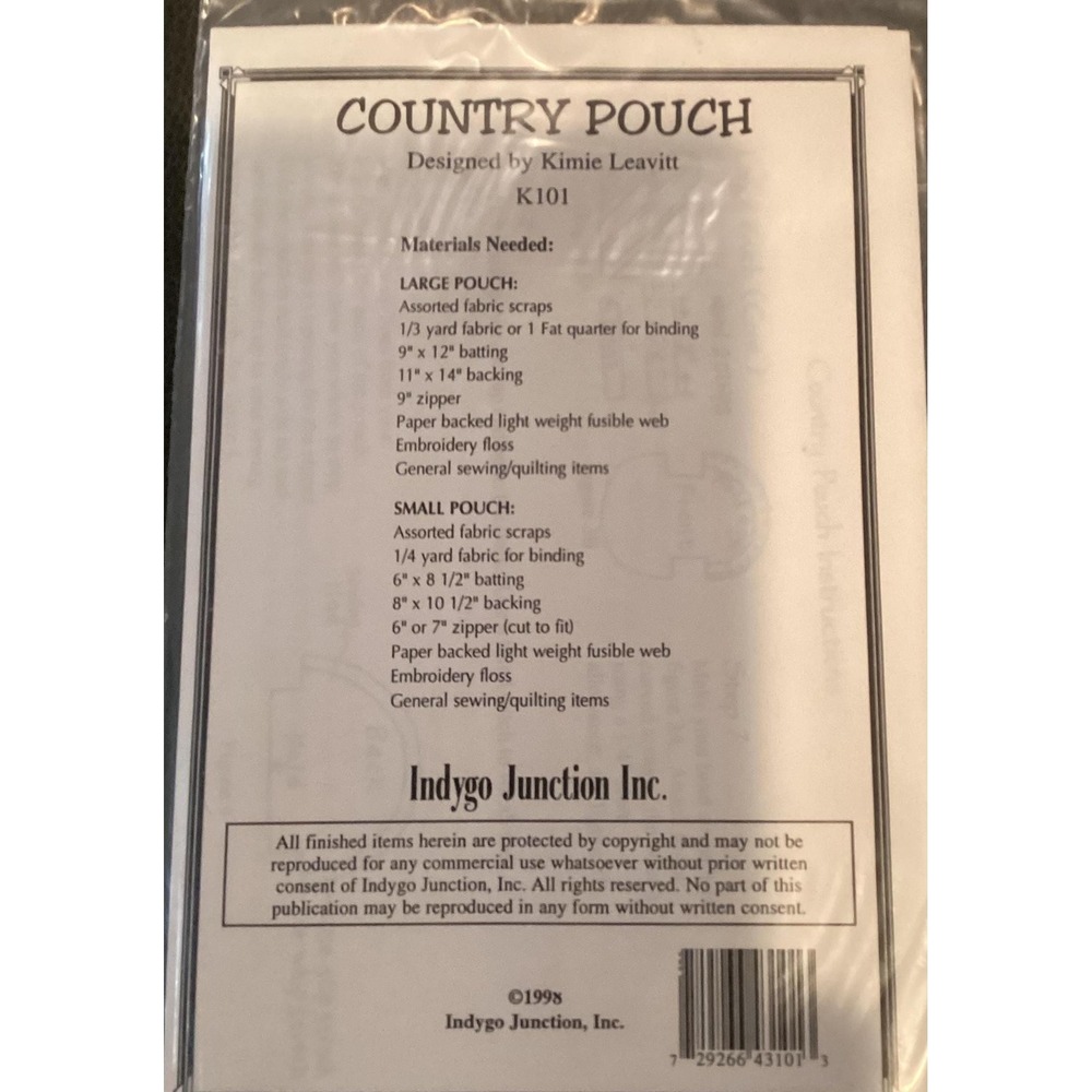 Indygo Junction pattern - Country Pouch small‎ purses - Picture 2 of 3